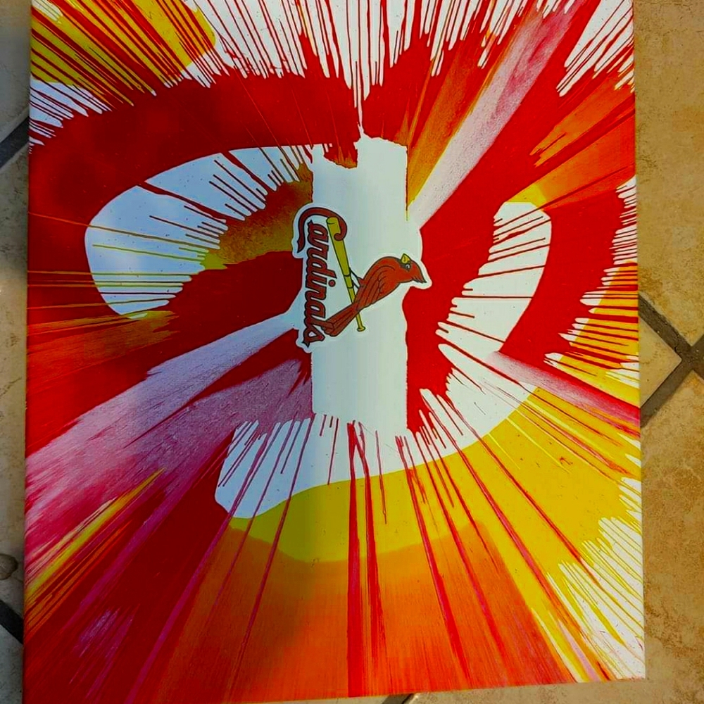 Spin art cardins baseball